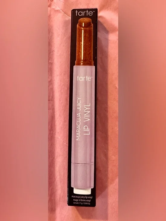 tarte Maracuja Juicy Lip Vinyl - shimmering cinnamon spice. .095 oz - Picture 10 of 11